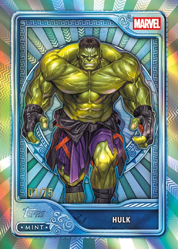 2026 Topps Mint Marvel numrerad parallell