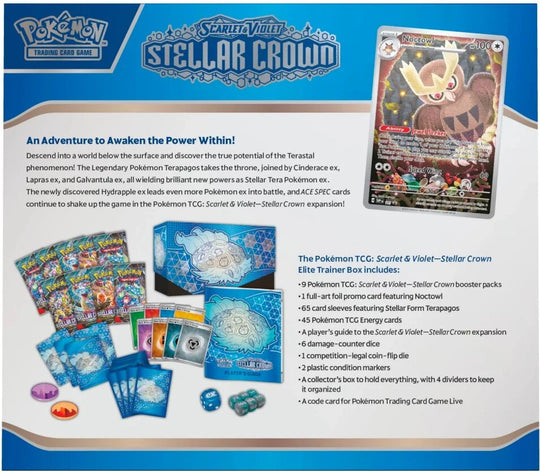 Pokemon Scarlet & Violet 7: Stellar Crown Elite Trainer Box