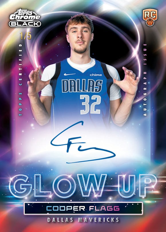 Topps Chrome Black Basketball rookie autograf