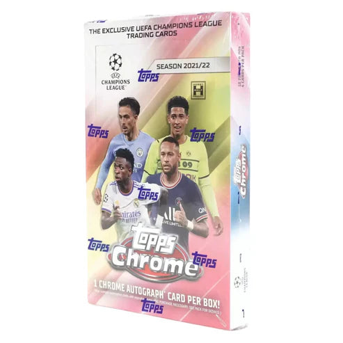 2021/22 Topps Chrome UEFA Champions League Soccer - Hobby Box