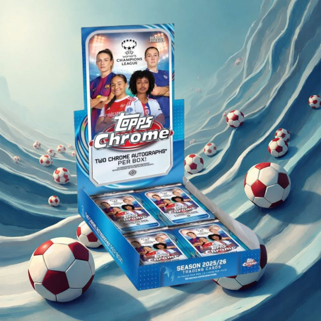 2025-26 Topps Chrome UEFA Women's Champions League Hobby Box