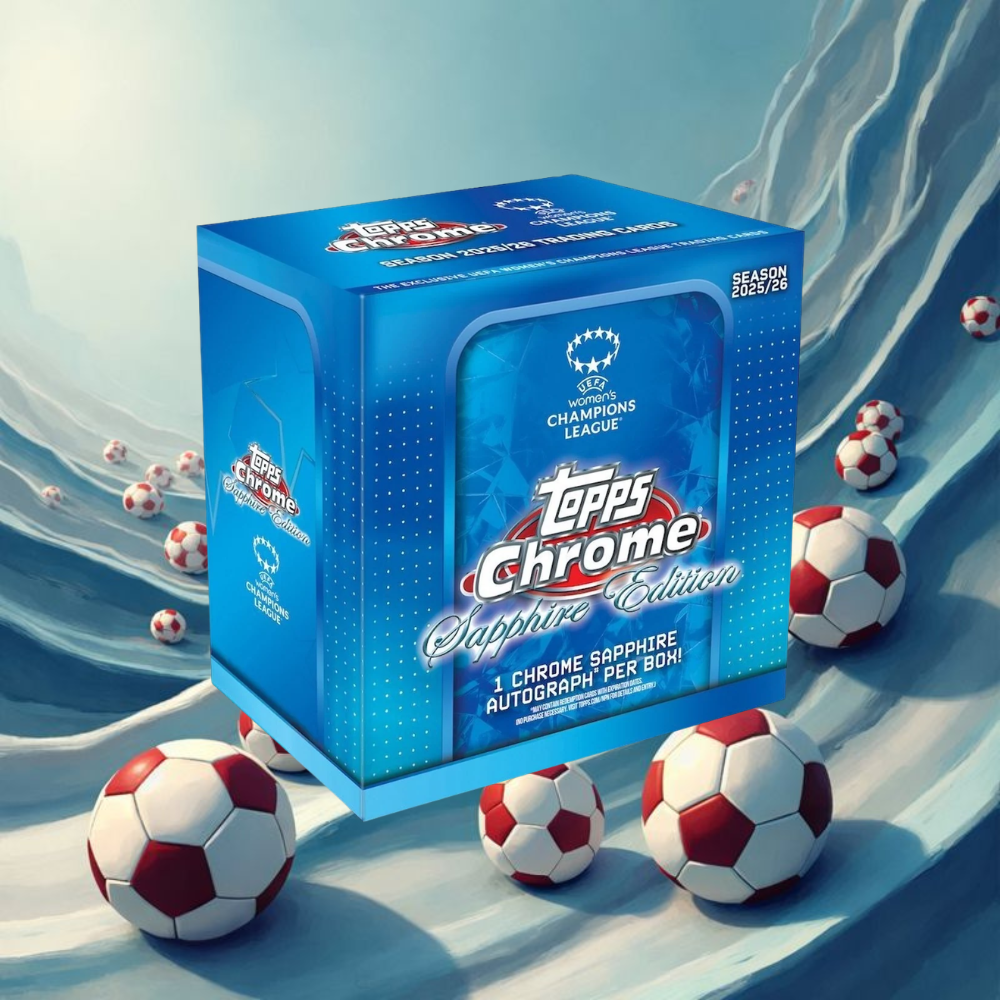 2025-26 Topps Chrome UEFA Women's Champions League Sapphire Hobby Box