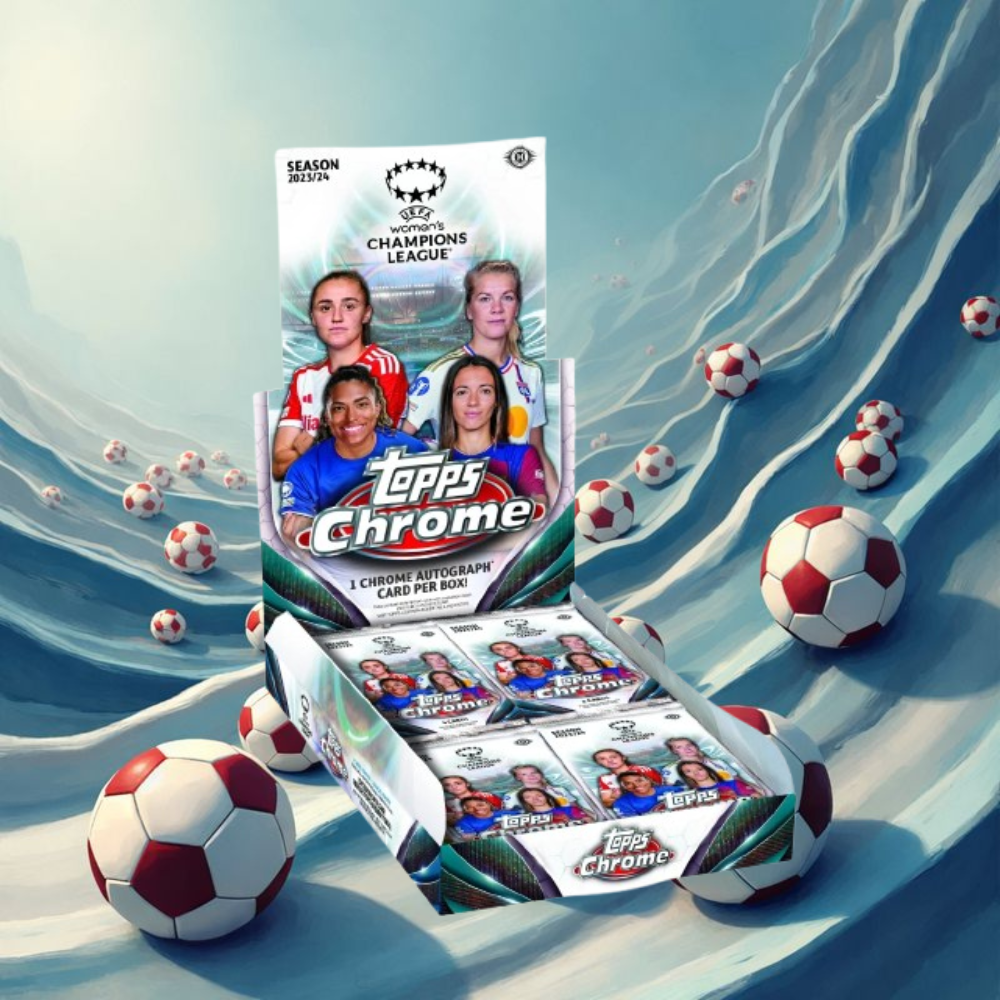 2023-24 Topps Chrome UEFA Women's Champions League Soccer Hobby Box