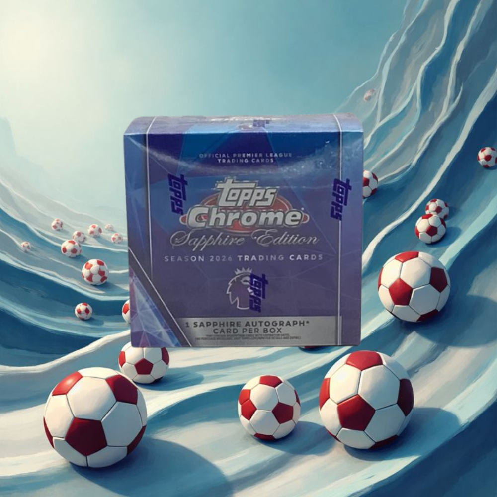 2026 Topps Chrome Premier League Soccer Sapphire Edition Box