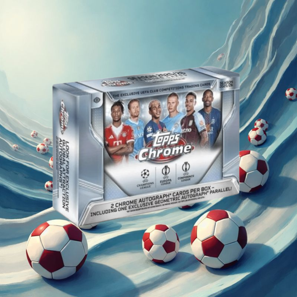 2025-26 Topps Chrome UEFA Club Competitions Soccer Breaker's Delight Box