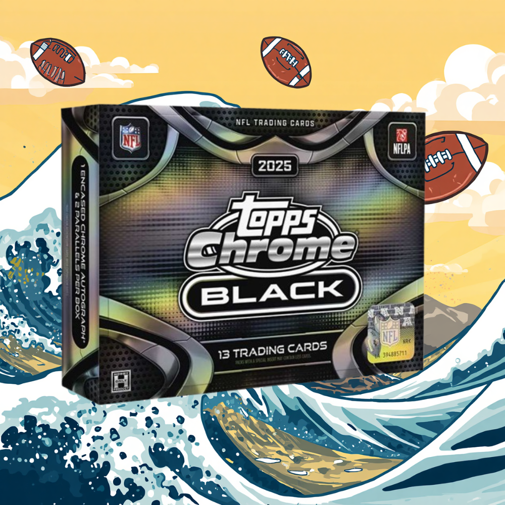 2025 Topps Chrome Black Football NFL Hobby Box