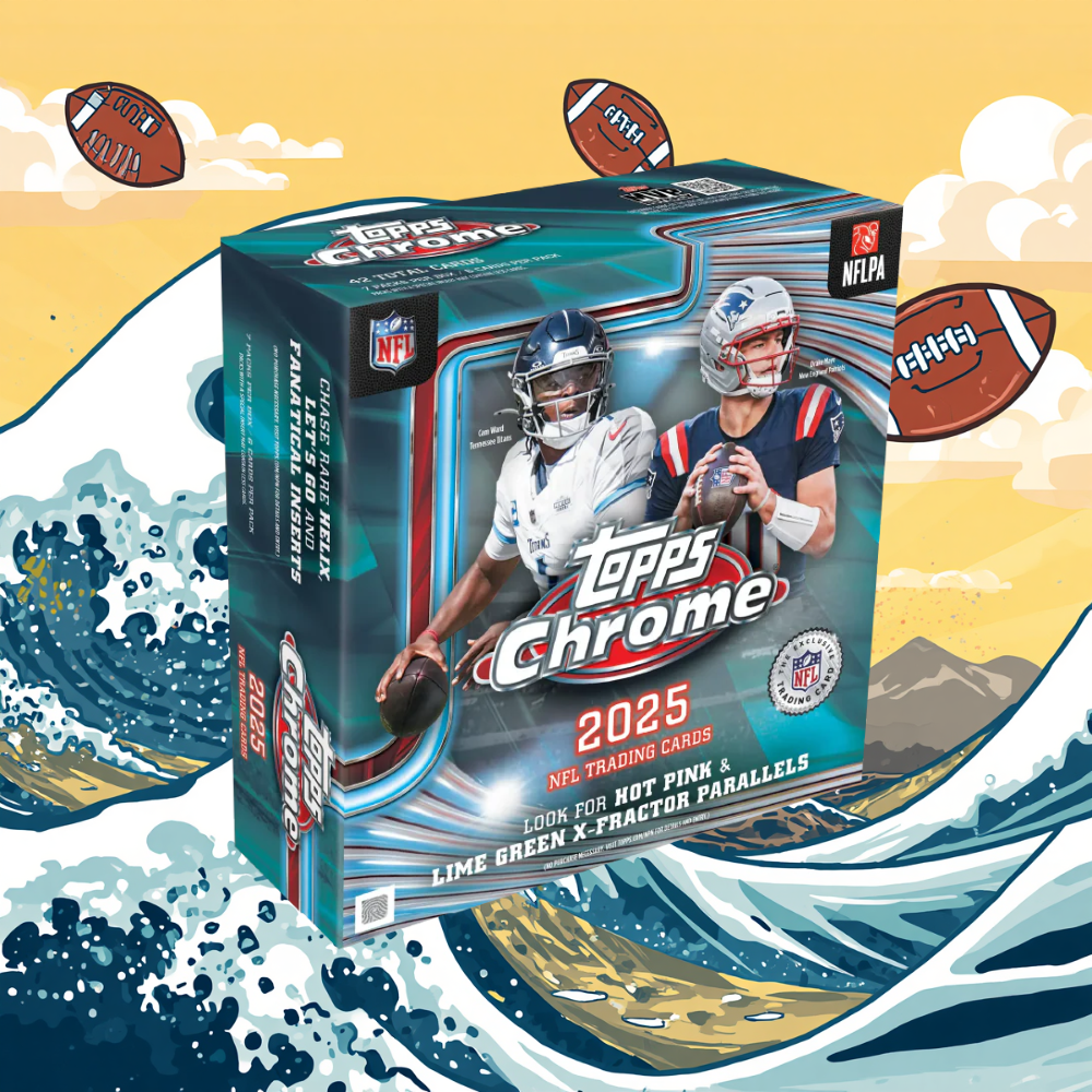 2025 Topps Chrome Football NFL Mega Box