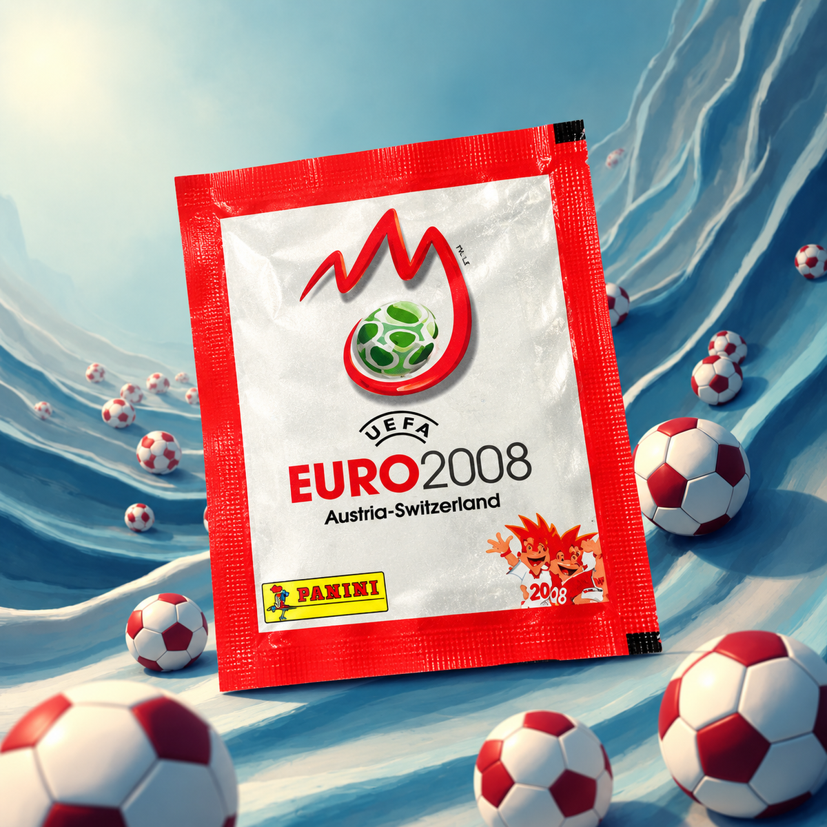 Panini UEFA Euro 2008 – ett rött stickerpaket