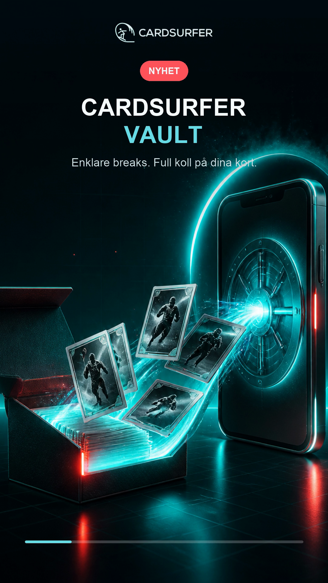 CardSurfer Vault – samla kort och välj själv när de ska skickas